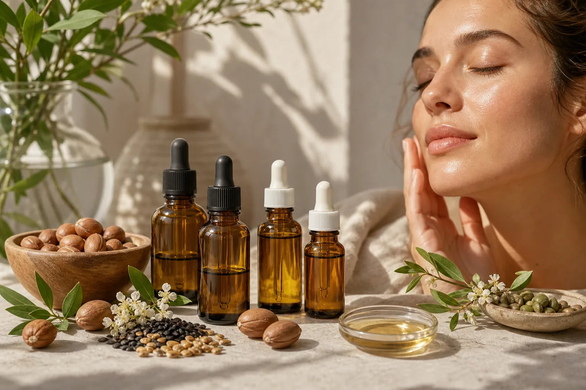 Editorial illustration for Best Natural Face Oil for Dry Skin: Top Picks 2026