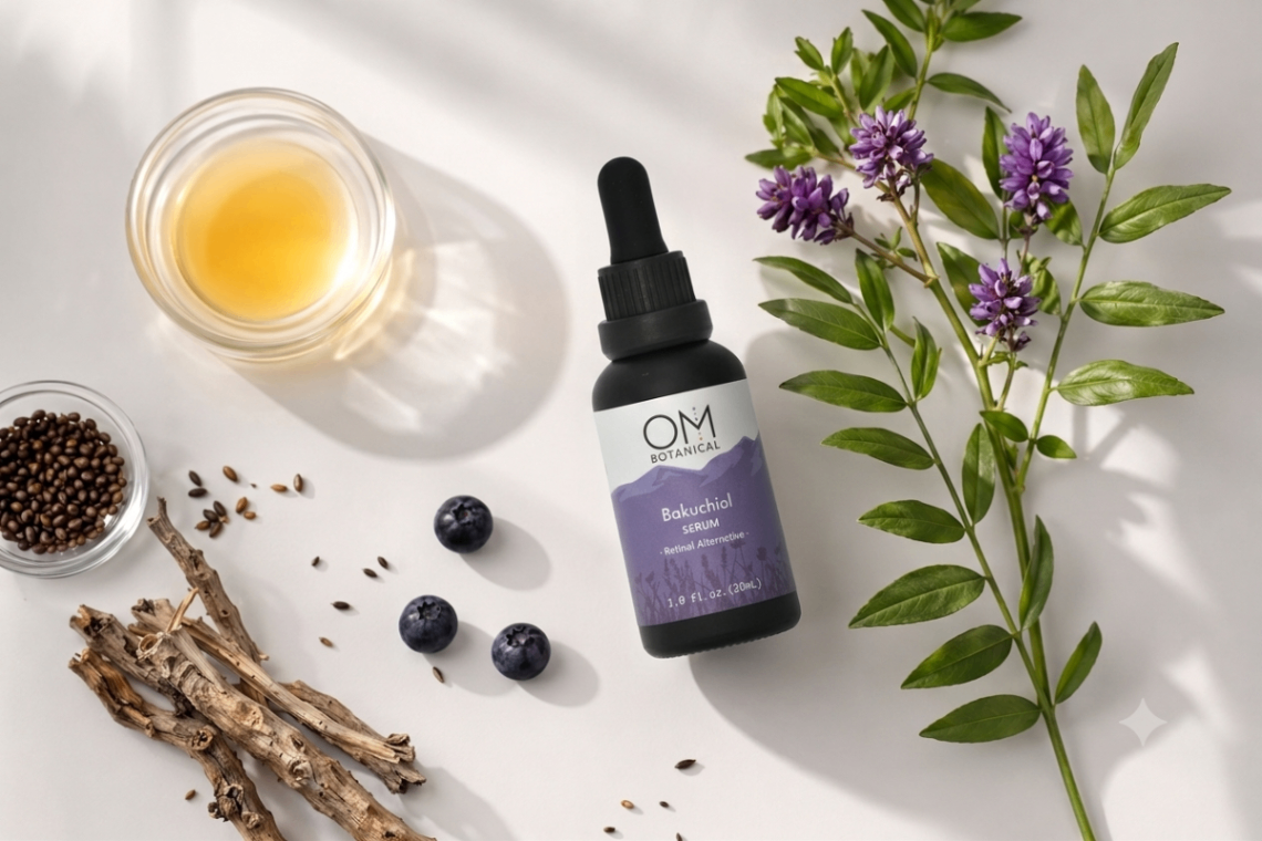 Better than Retinol: How OM Botanical Bakuchiol Serum Reduces Wrinkles Without Redness or Dryness