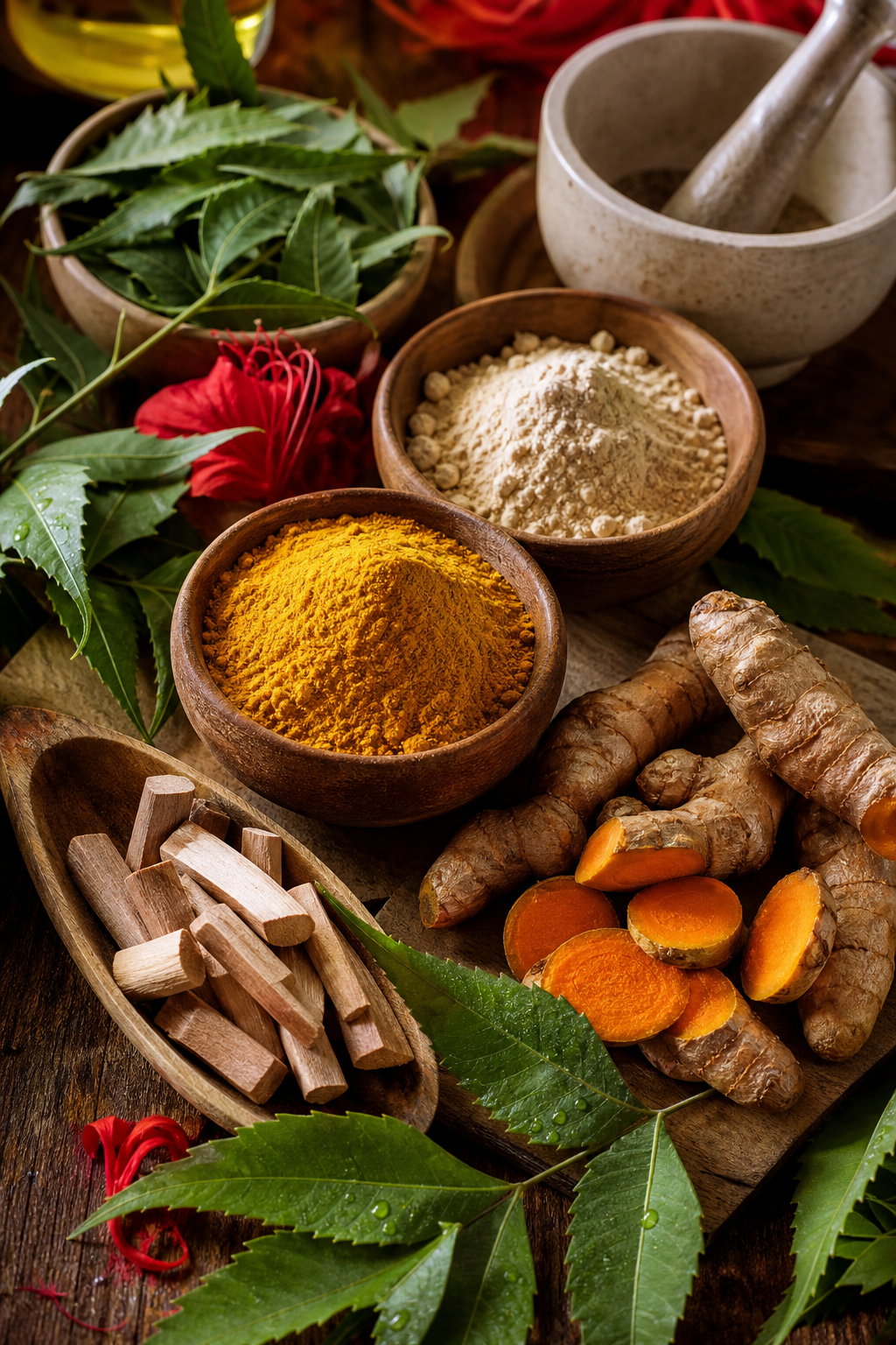 Ayurvedic herbs for glowing skin