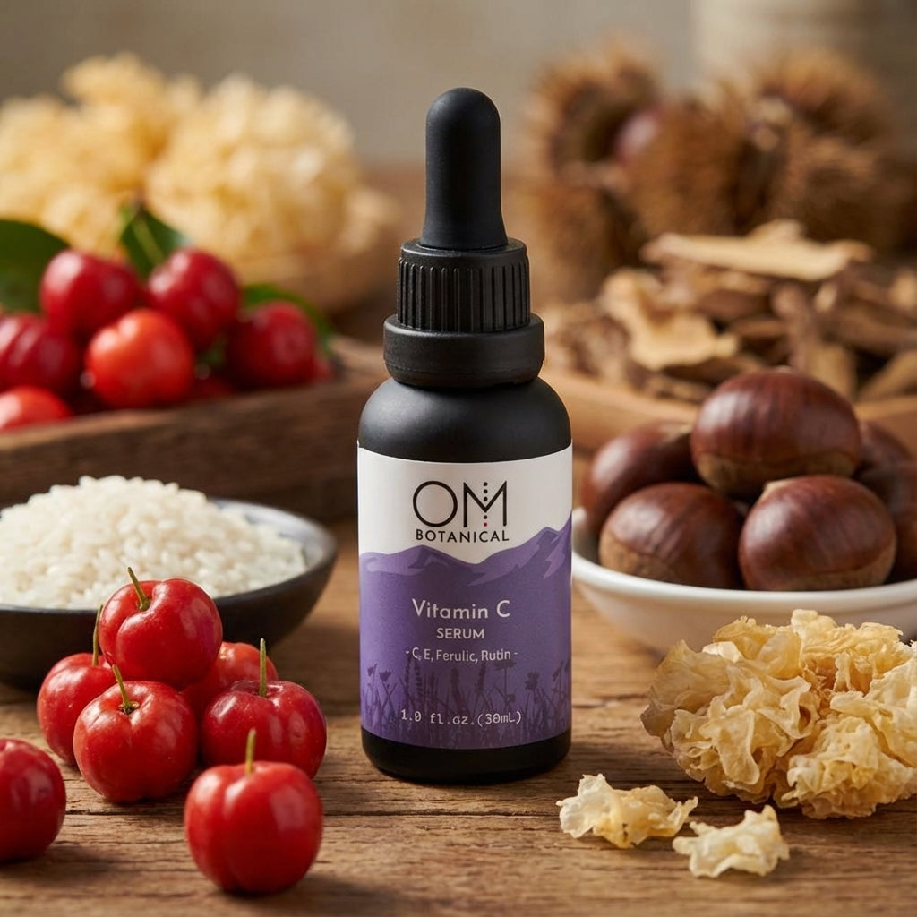 OM Botanical vitamin C serum from acerola cherries