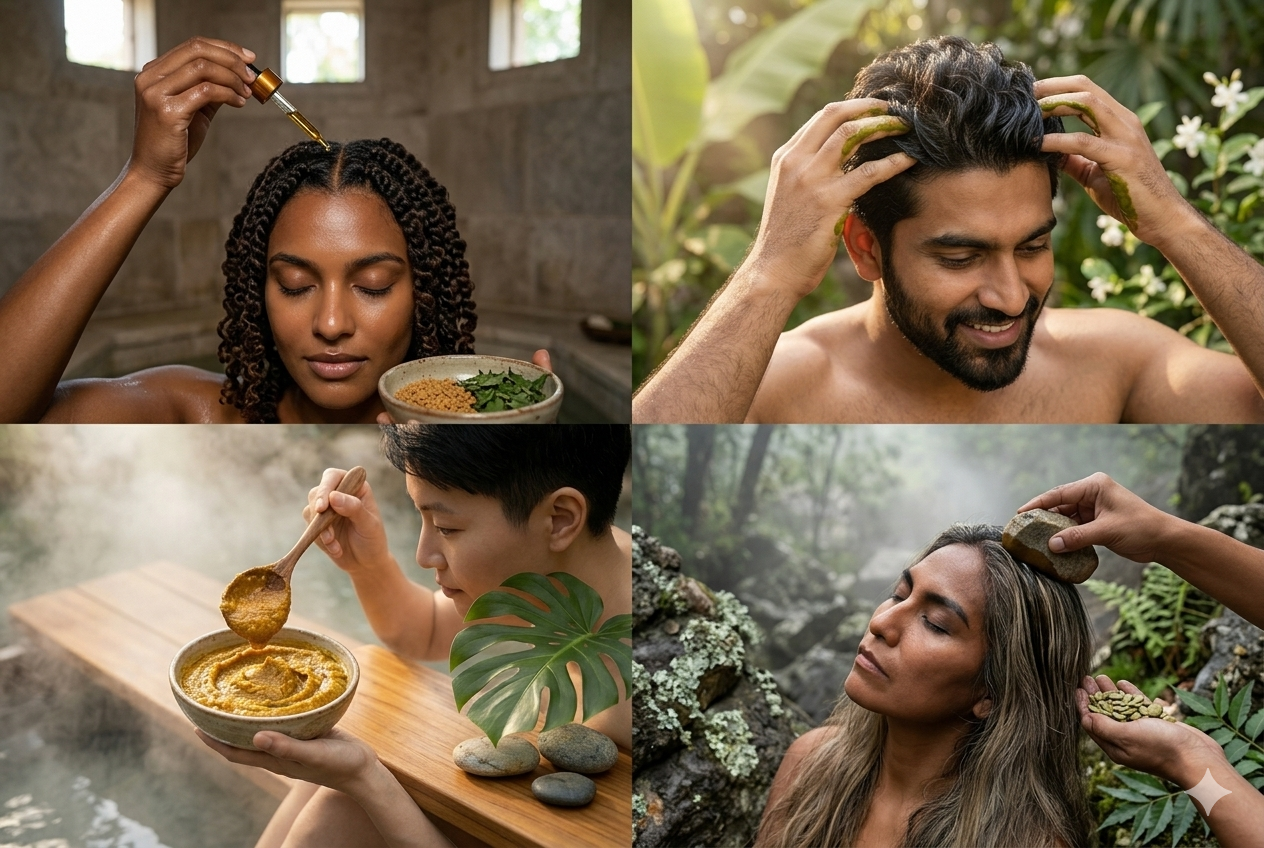 The Holistic Scalp Guide: How to Stop Hormonal Hair Thinning Using Ayurvedic DHT Blockers