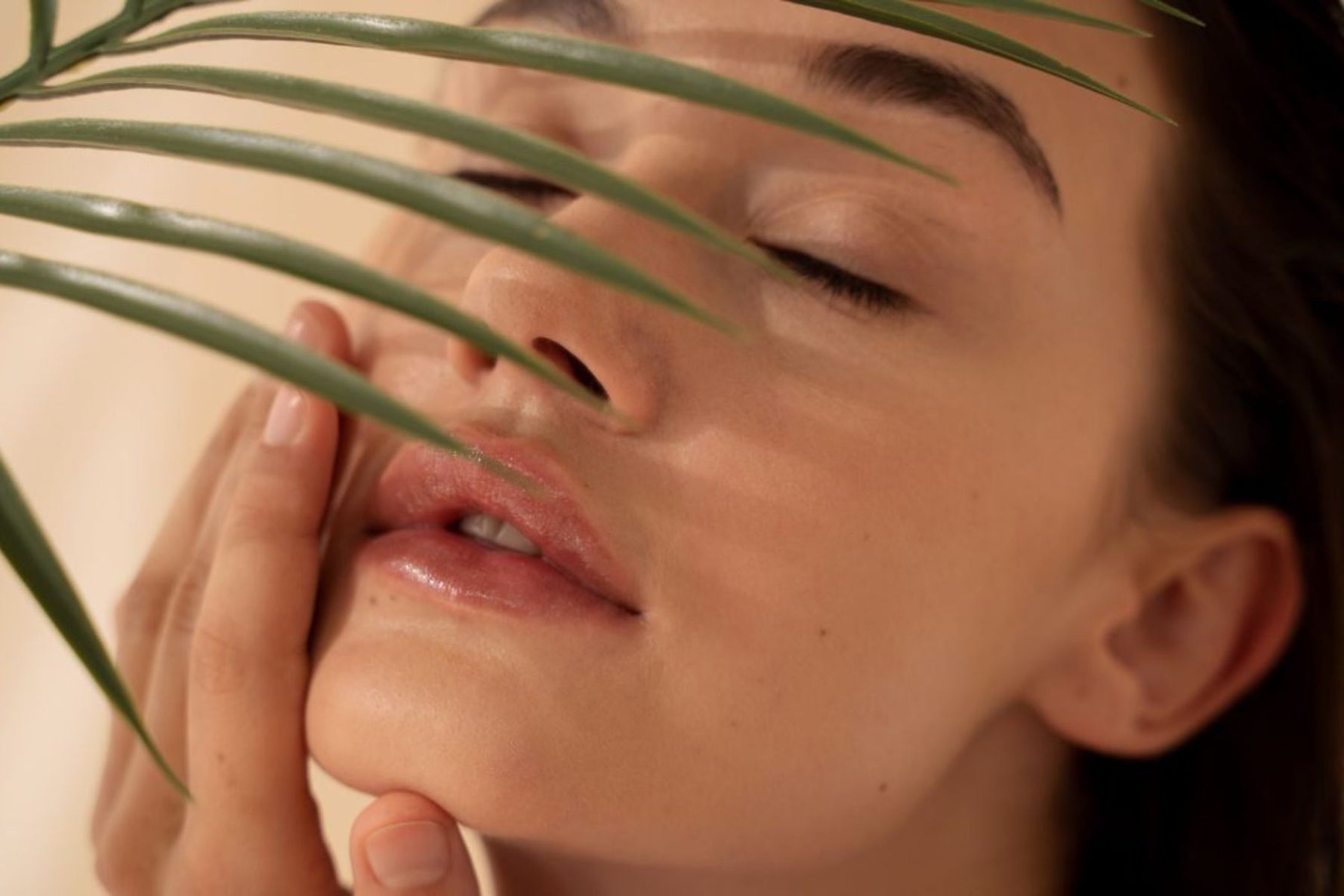 Woman with radiant, glowing skin