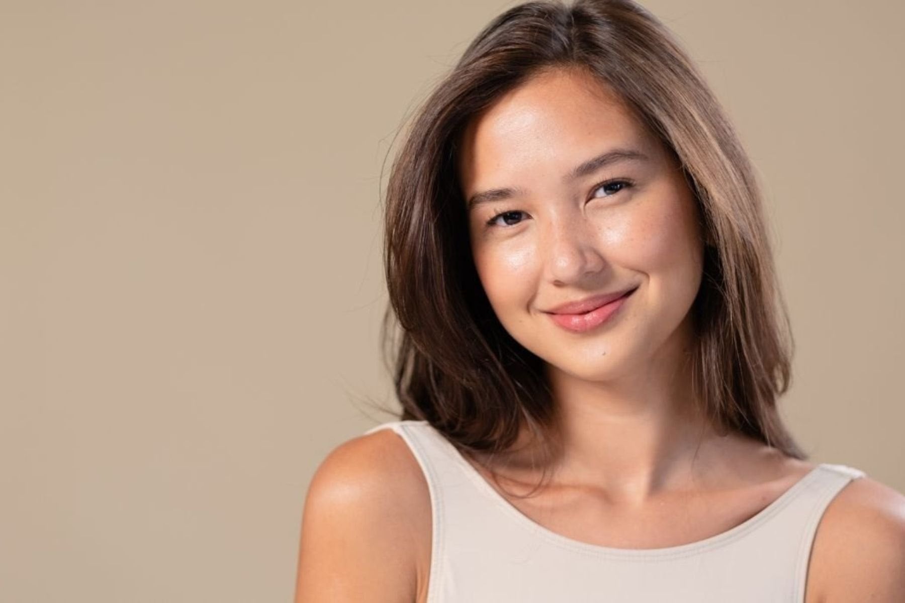 Skincare beauty model