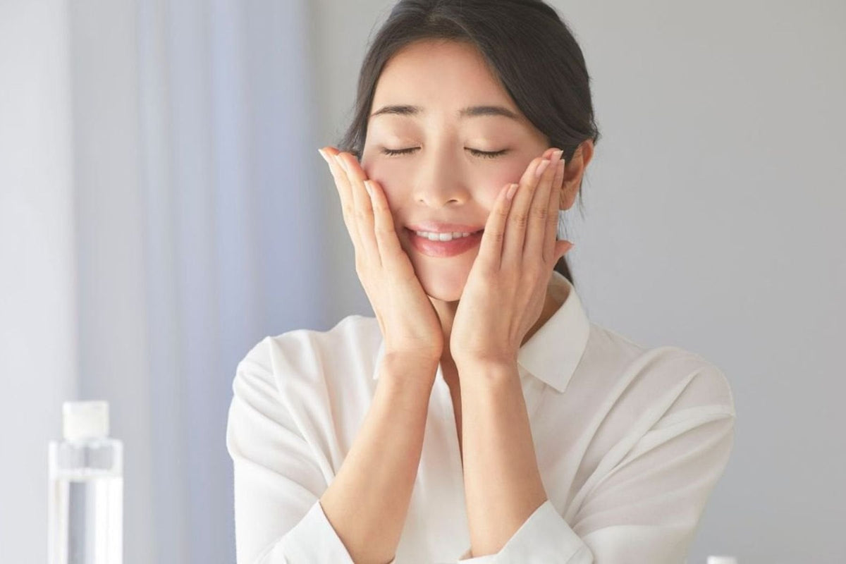 Skincare beauty model