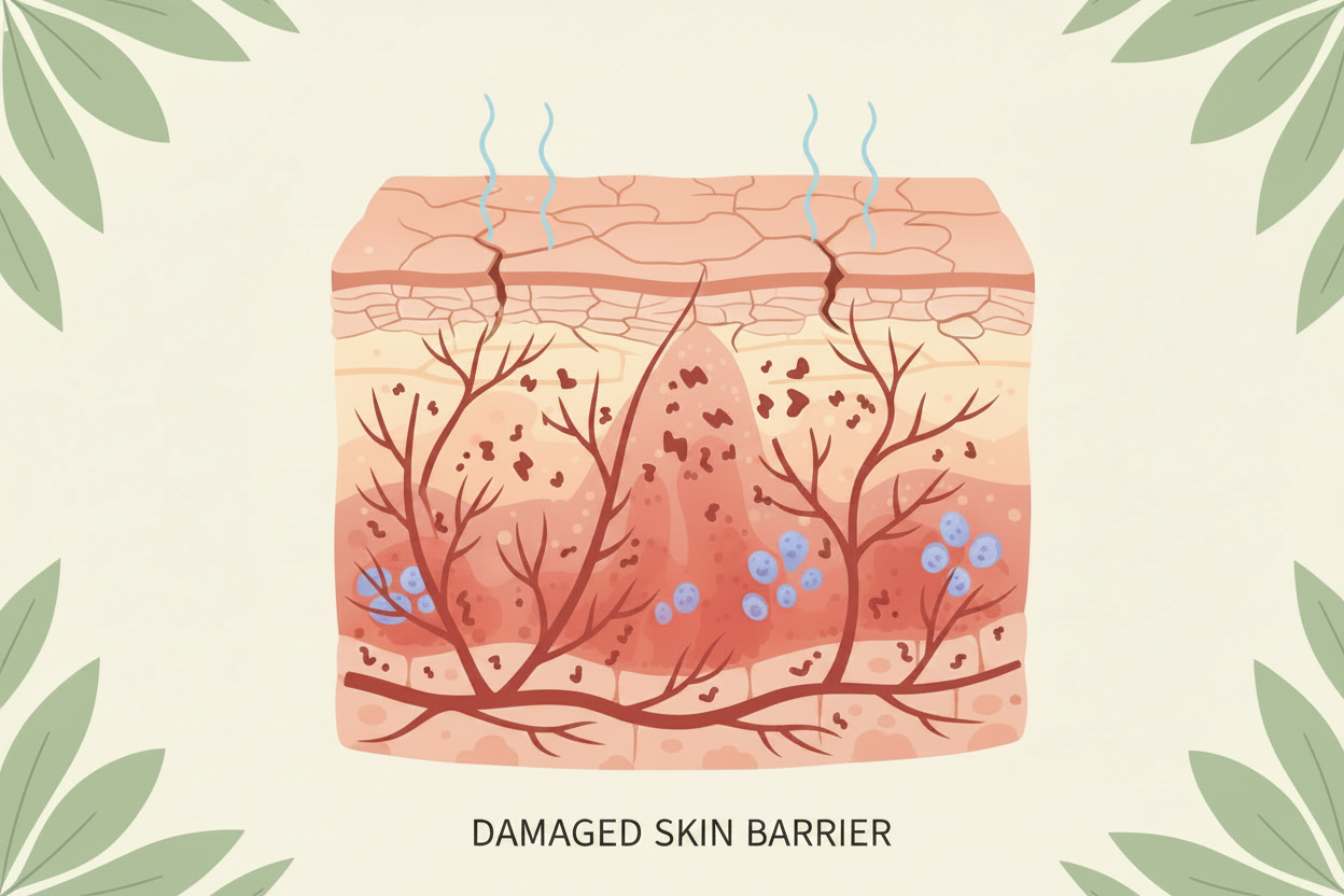 damaged skin barrier