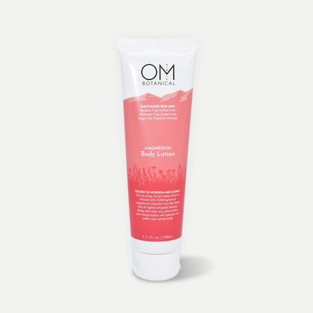 Magnesium Body Lotion - carbon neutral tube photo | OM Botanical